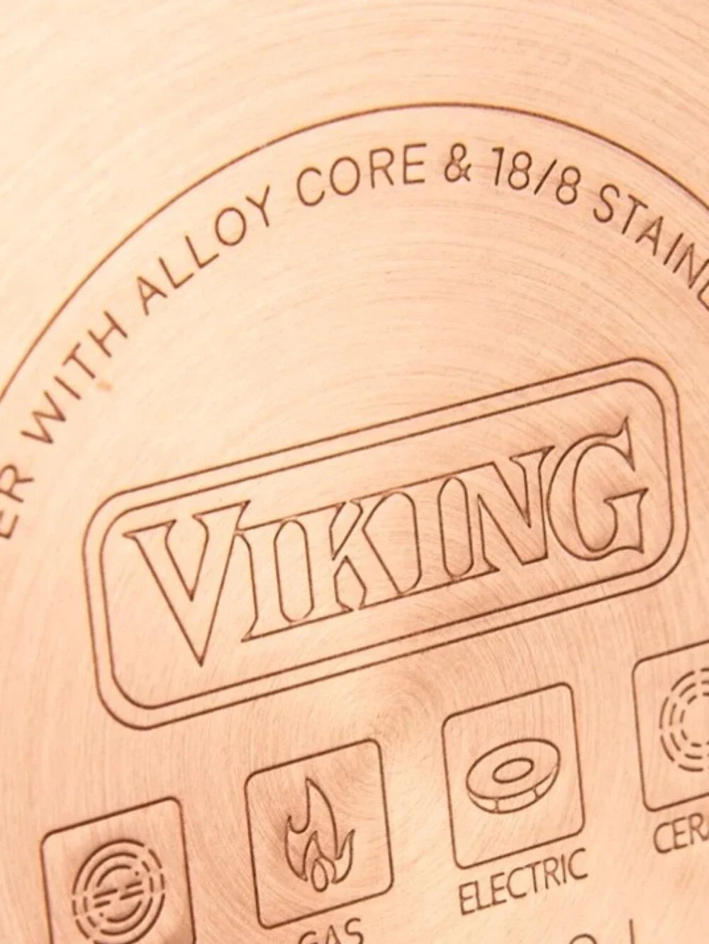 Viking Hammered Copper Clad 3QT Saucepan w/Lid